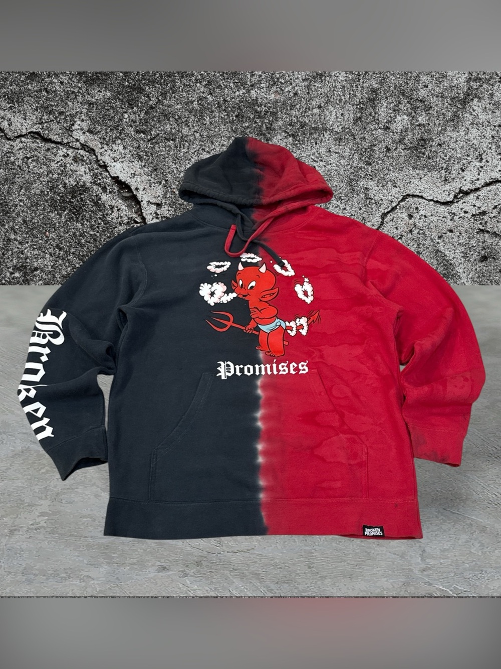 Broken Promises X Hot Stuff Black And Red With Devil Graphic Size Large